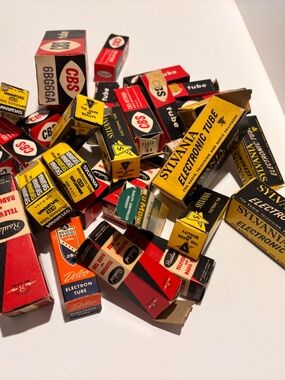 Lot of 30 Sylvania, CBS, Various Vintage Electronic Tubes Untested